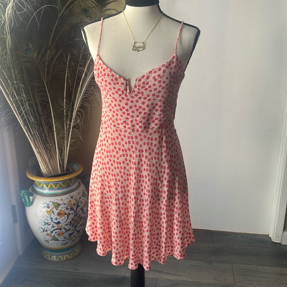 Pink mini dress